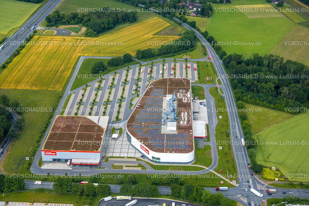 Hamm220602346 | Luftbild, Möbel Höffner, Rhynern, Hamm, Ruhrgebiet, Nordrhein-Westfalen, Deutschland