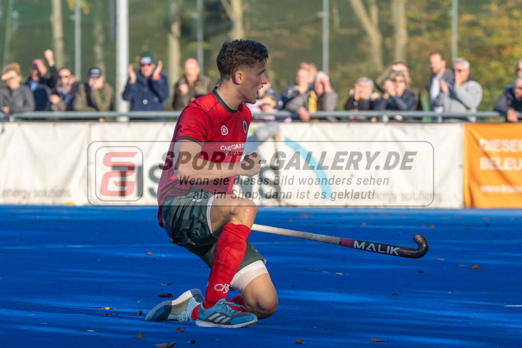 HK_20241103_108582 | 1. Bundesliga Herren Crefelder HTC - Hamburger Polo Club am 3.11.2024 CHTC Krefeld, Krefeld , Joshua Onyekwue Nnaji Torwart ( Crefelder HTC #29 )