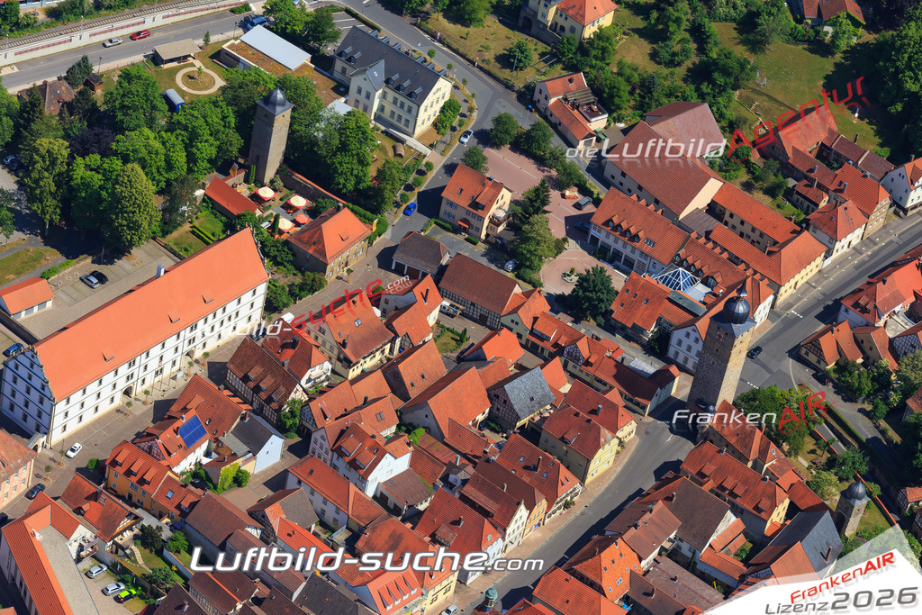 Luftbild von  Ebern - Luftaufnahme wurde 2015 von https://frankenair.de mittels Flugzeug (keine Drohne) erstellt - die Geschenkidee