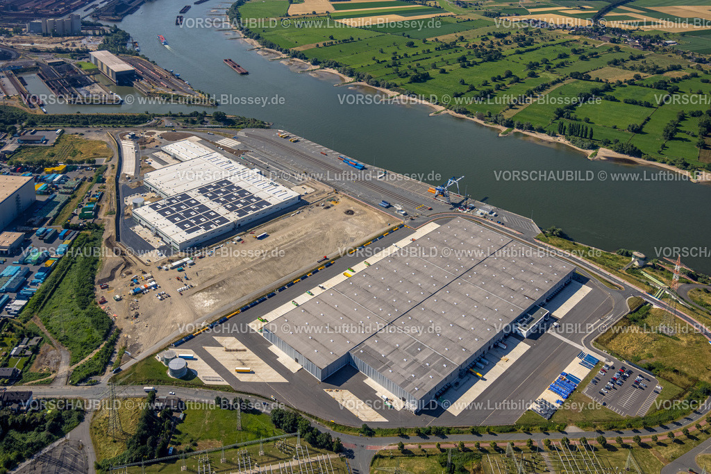Duisburg230706598 | Luftbild, logport VI Baugebiet, Fluss Rhein, Alt-Walsum, Duisburg, Ruhrgebiet, Nordrhein-Westfalen, Deutschland