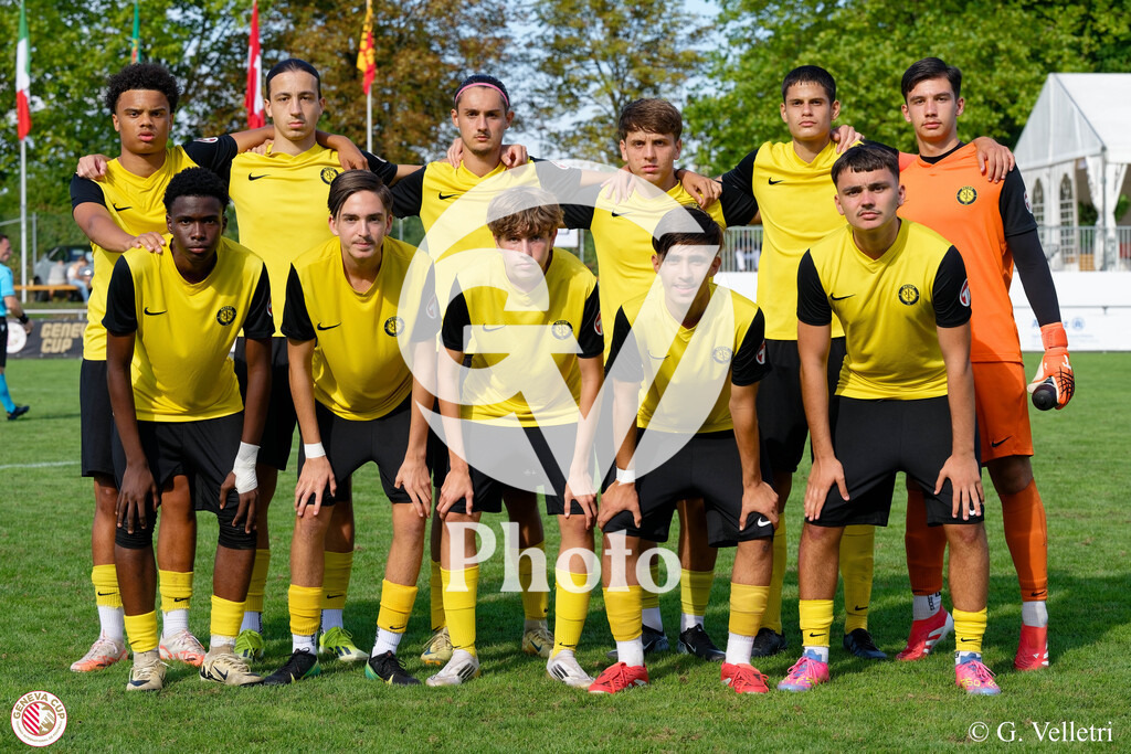 GenevaCup Group Phase - FC Meyrin v Everton FC | during the GenevaCup Group Phase match between FC Meyrin and Everton FC at Stade des Arberes in Meyrin, Switzerland