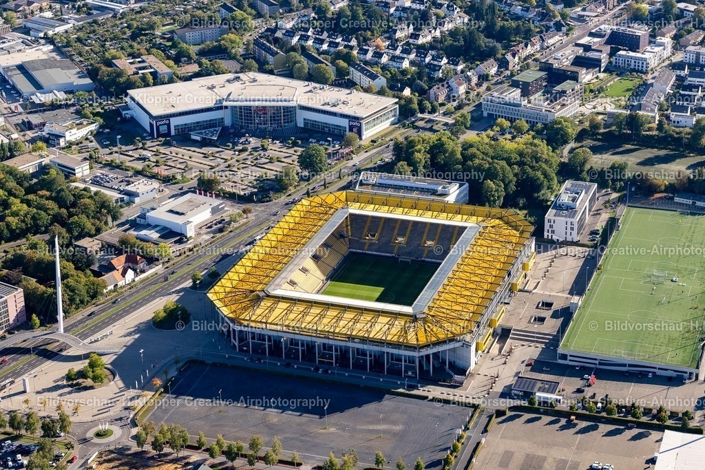 Lufbilder Aachen-6010 | Aachener Tivoli- Fußball- Stadion des Vereins " TSV Alemannia Aachen GmbH " Am Sportpark Soers in Aachen im Bundesland Nordrhein-Westfalen, Deutschland. - Realisiert mit Pictrs.com