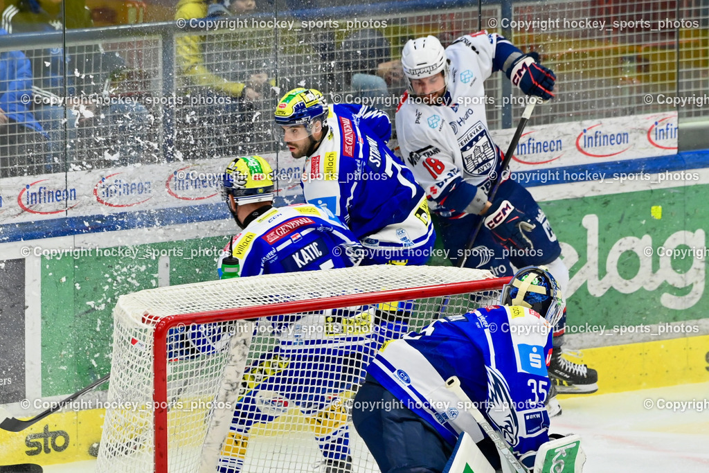 EC IDM Wärmepumpen VSV vs. Hydro Fehervar AV 19 | #71 Steven Strong EC VSV, #18 Justin Richards Hydro Fehervar, #35 Joe Cannata EC VSV, EC IDM Wärmepumpen VSV vs. Hydro Fehervar AV 19, EC IDM Wärmepumpen VSV vs. Hydro Fehervar AV 19  am 17.01.2026 in Villach (Stadthalle Villach), Austria, (Photo by Bernd Stefan)