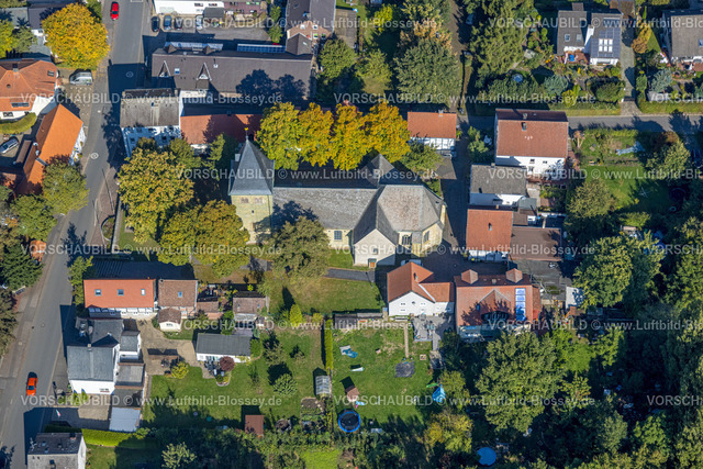 Unna220903021 | Luftbild, Evang. Kirche Hemmerde, Hemmerde, Unna, Ruhrgebiet, Nordrhein-Westfalen, Deutschland