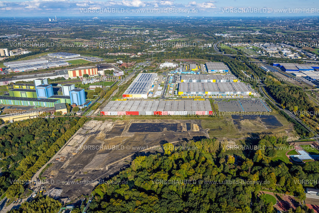 Dortmund241006277 | Luftbild, Brachfläche am Logistikzentrum und thyssenkrupp Steel Werksgelände im Gewerbegebiet Westfalenhütte, Borsigplatz, Dortmund, Ruhrgebiet, Nordrhein-Westfalen, Deutschland