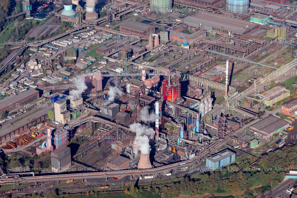 Luftbilder Duisburg-0023 | Luftbild TyssenKrupp Stahl Produkttion Duisburg - Realisiert mit Pictrs.com