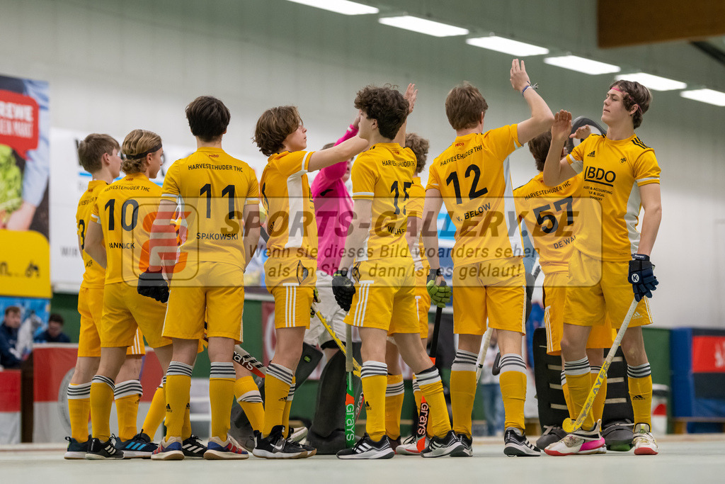 SFE_20230304_0008 | Deutsche Meisterschaft Männliche U16 Halle 2023 am 04.03.2023 in Köln (KTHC Stadion Rot-Weiss Köln Tennis and Hockey Club), Photo: Stephan Fehrmann 2022 (Sports-Gallery)