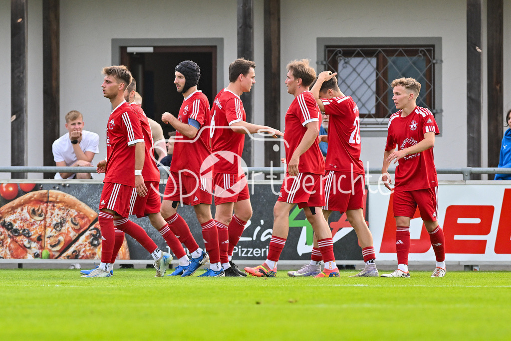 SpVgg Auerbach-Streitheim - TSV Burgheim | Jubel nach 0-1 durch Burgheim 9