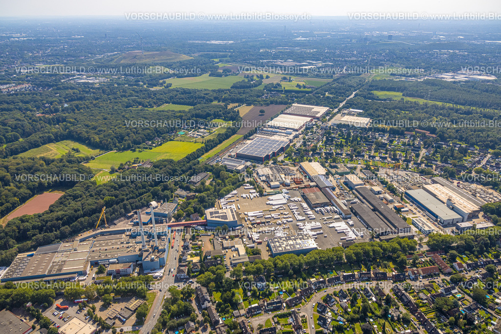 Gladbeck240806777 | Luftbild, Gewerbegebiet Bottroper Straße, Ortsansicht Ellinghorst, Gladbeck, Ruhrgebiet, Nordrhein-Westfalen, Deutschland