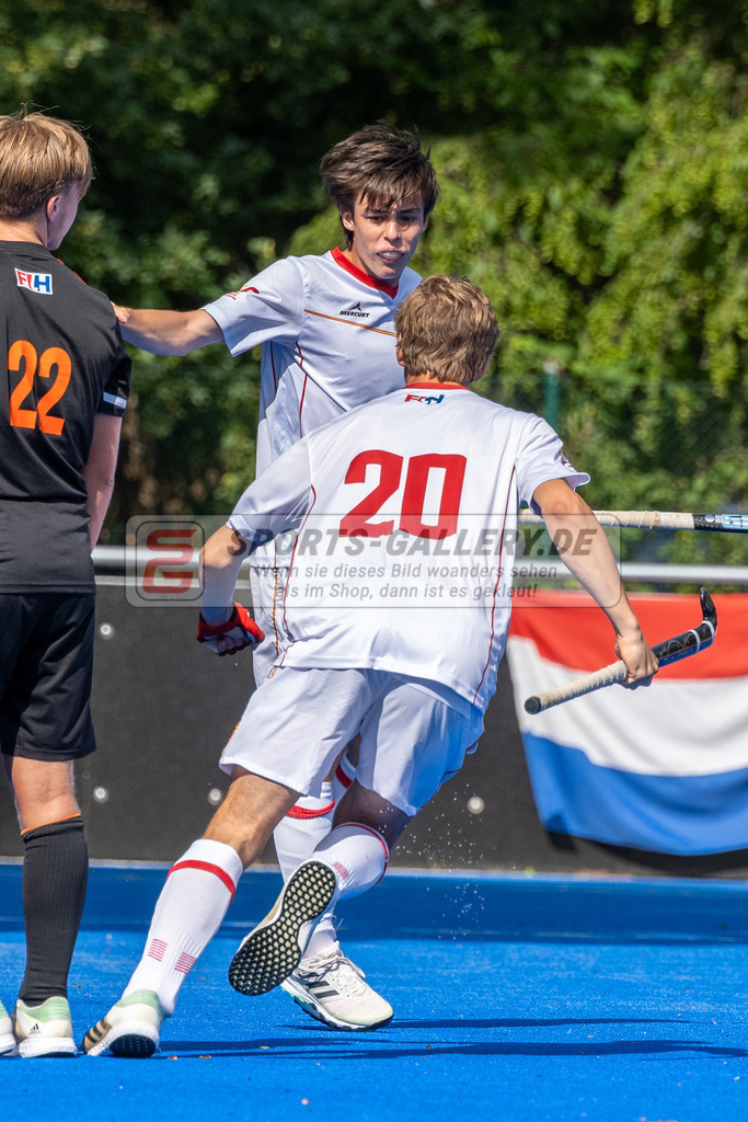 SFE_20230716_0112 | EuroHockey EM U18 Boys 3th 4th Netherlands vs Spain am 16.07.2023 in Krefeld (Gerd-Wellen-Hockeyanlage), Photo: Stephan Fehrmann 2023 (Sports-Gallery)