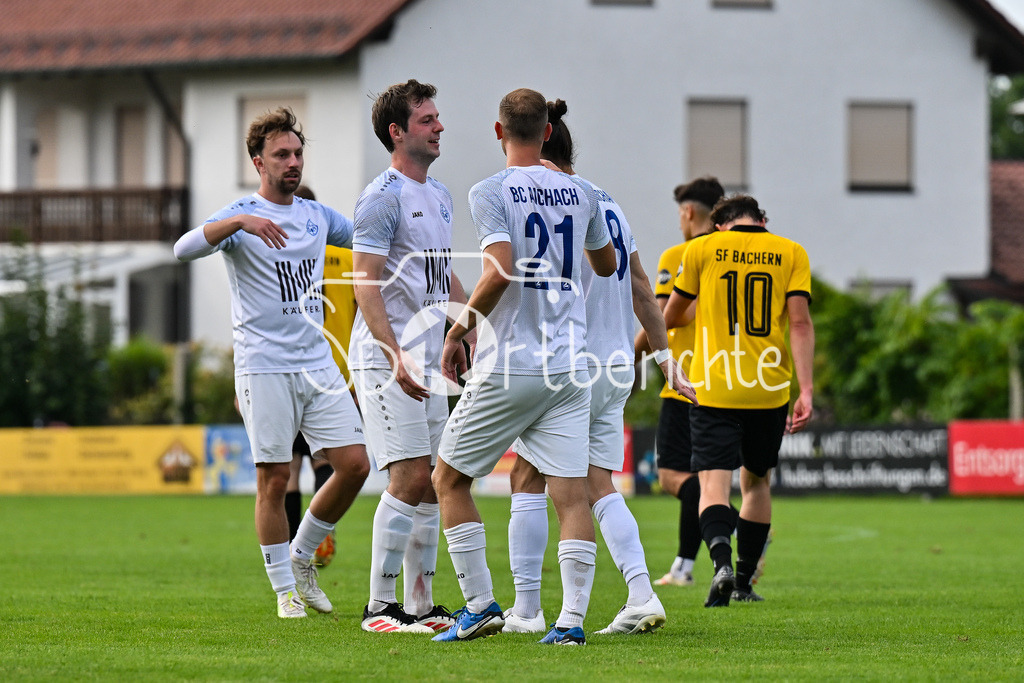 BC Aichach - SF Bachern | Jubel nach 2-0 Aichach 8