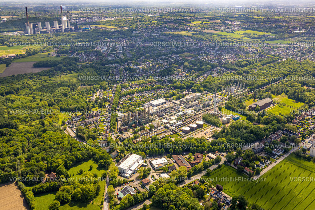 Gladbeck230510376 | Luftbild, Ineos Phenol GmbH Chemiewerk, im Hintergrund Kraftwerk Scholven, 
Zweckel, Gladbeck, Ruhrgebiet, Nordrhein-Westfalen, Deutschland