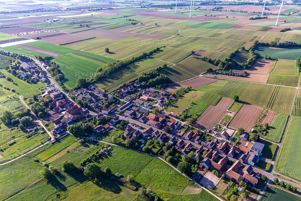 Luftbild:  in Hergersweiler im Bundesland Rheinland-Pfalz in Deutschland. – Foto: IMG_131480.jpg vom 14.05.2022 durch Werner Riehm/FLY-FOTO.de – Auflösung des Originals: 5141 x 3427 px – Gemeinde Hergersweiler