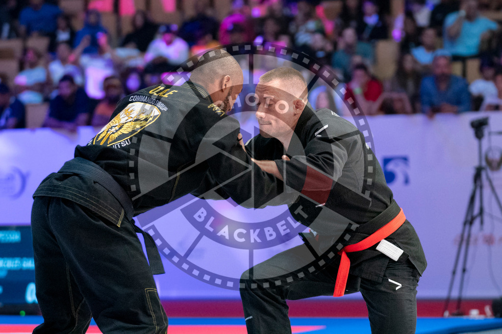 20231107PBB4172 | Fighters compete during the AJP World Master Championship in the Mubadala Arena in Abu Dhabi, Arab United Emirates, on November 7, 2023.