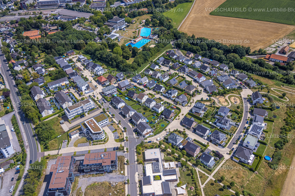 Heiligenhaus220803655 | Luftbild, Inselsiedlung Wohnsiedlung Hiddenseestraße, Heiligenhaus, Ruhrgebiet, Nordrhein-Westfalen, Deutschland