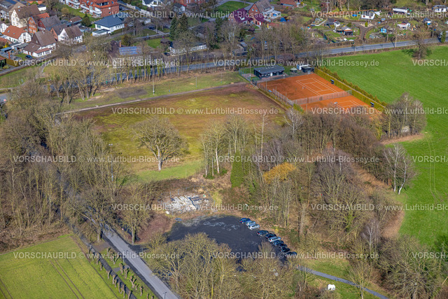 Hamm230214878 | Luftbild, Sportplatz Dolberger Straße und Schlossstraße, DJK Heessen, Stadtbezirk Heessen, Hamm, Ruhrgebiet, Nordrhein-Westfalen, Deutschland