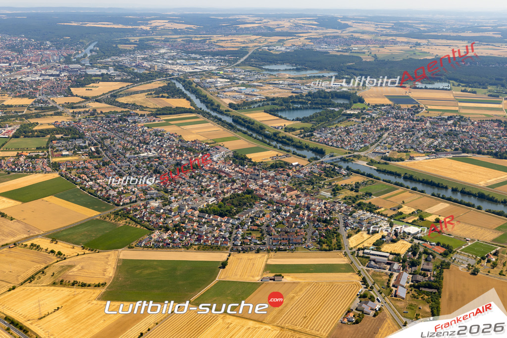 Das Luftbild zeigt :  Bergrheinfeld - Die Luftaufnahme wurde 2023 vom UL-Flugzeug aus erstellt ( keine Drohne ) - Hochauflösende Luftaufnahme - Für grossformatige Ausdrucke geeignet. Die Geschenkidee !Mit Lizenz und Bildrechte bestellbar