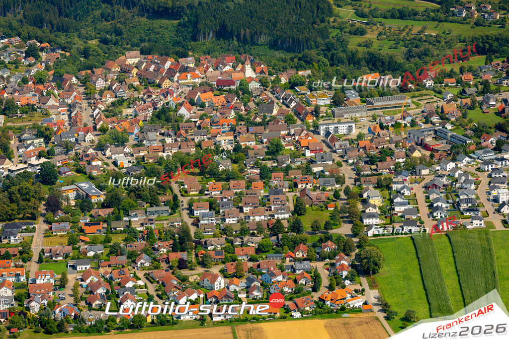 Das Luftbild zeigt :  Dornhan - Die Luftaufnahme wurde 2024 vom UL-Flugzeug aus erstellt ( keine Drohne ) - Hochauflösende Luftaufnahme - Für grossformatige Ausdrucke geeignet. Die Geschenkidee !Mit Lizenz und Bildrechte bestellbar