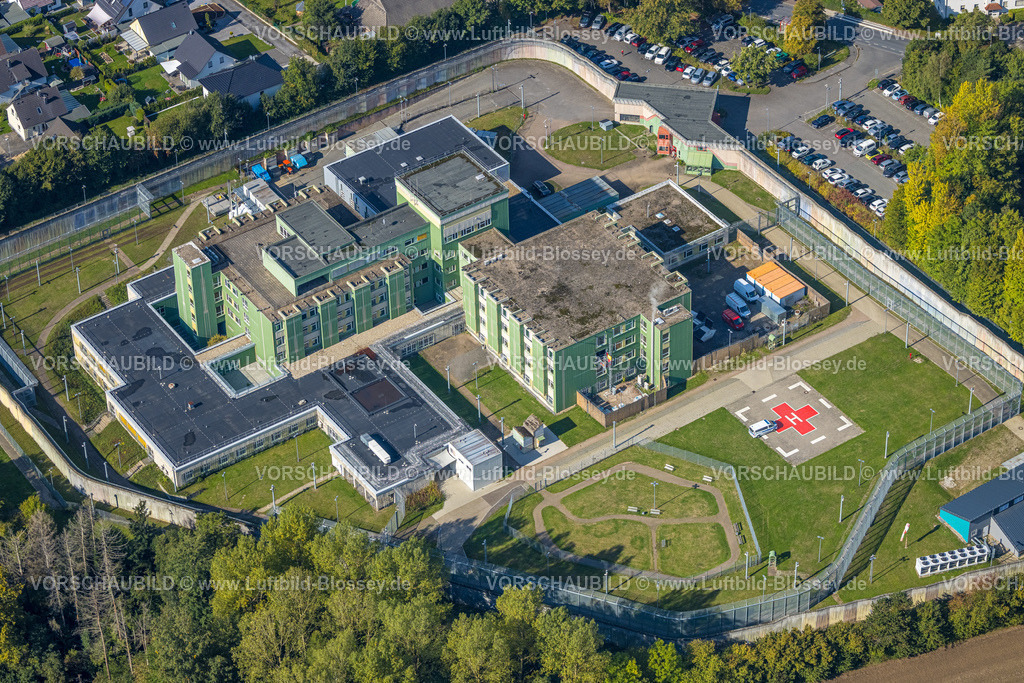 Froendenberg220901190 | Luftbild, Justizvollzugskrankenhaus NRW, Fröndenberg/Ruhr, Nordrhein-Westfalen, Deutschland