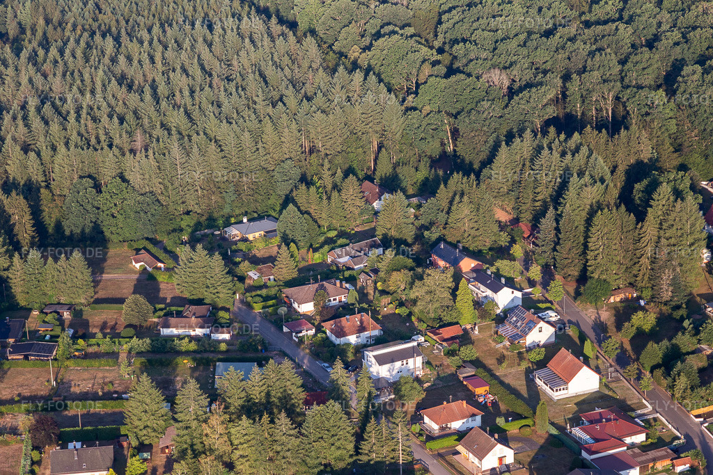 Luftbild: Am Sägmühlweiher und Bitscher Straße von Südosten in Ludwigswinkel im Bundesland Rheinland-Pfalz in Deutschland. Foto: IMG_121981.jpg vom 08.08.2020 durch Werner Riehm/FLY-FOTO.de
