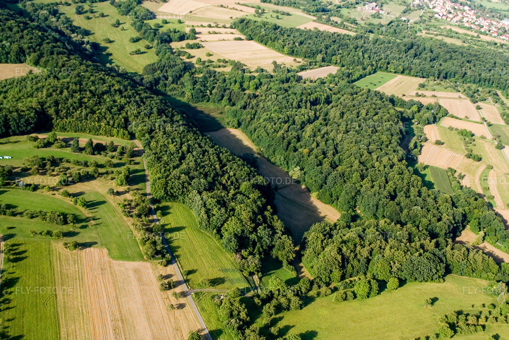 Luftbild: Naturschutzgebiet Kettelbachtal im Ortsteil Obernhausen in Birkenfeld im Bundesland Baden-Württemberg in Deutschland. Foto: IMG_12345.jpg vom 05.08.2008 durch Werner Riehm/FLY-FOTO.de