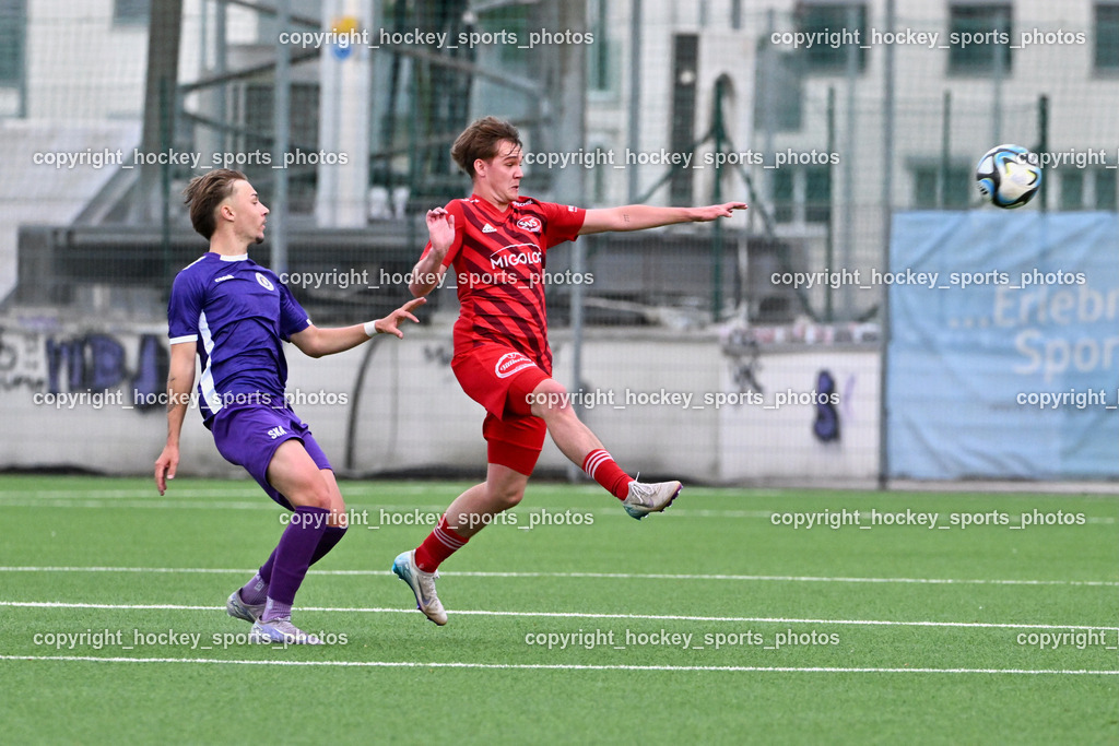 Austria Klagenfurt Amateure vs. St. Jakob im Rosenthal | #16 Sebastian Pschernig Austria Klagenfurt, #77 Simon Zwittnigg St. Jakob, Austria Klagenfurt Amateure vs. St. Jakob im Rosenthal, Austria Klagenfurt Amateure vs. St. Jakob im Rosenthal am 16.05.2025 in Klagenfurt (Wörthersee Stadion ), Austria, (Photo by Bernd Stefan)