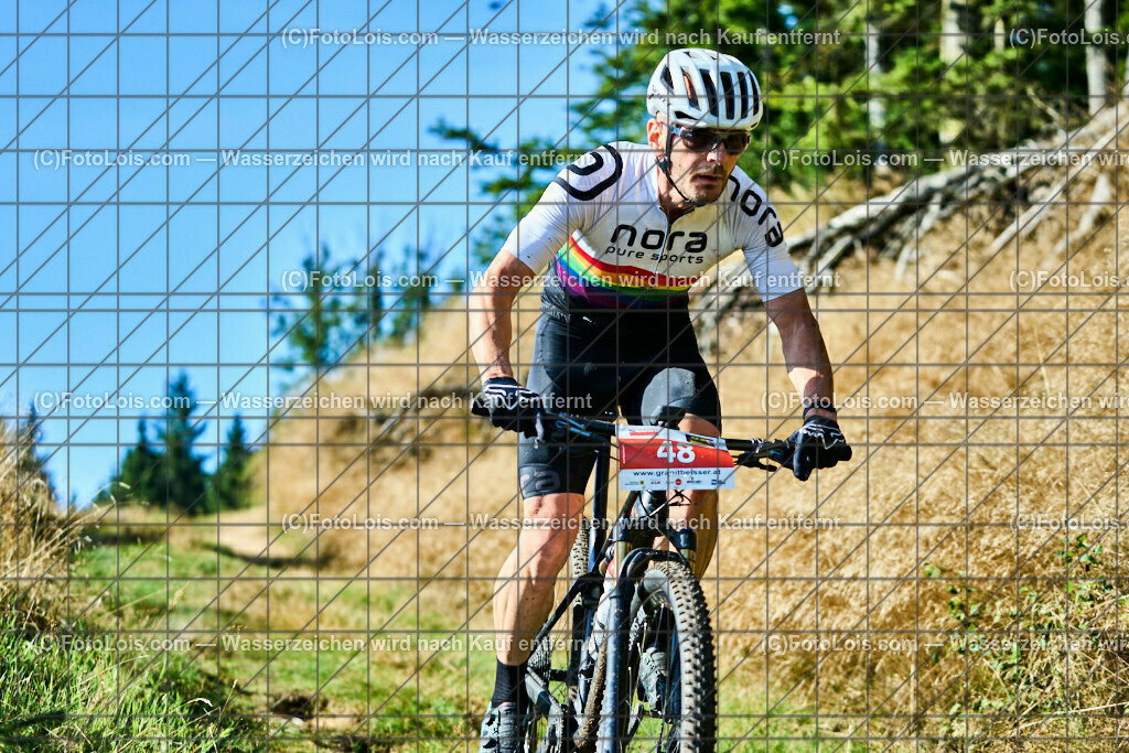 ALP5791_XXIX_GRANITBEISSER_Extreme_Kaltenbacher Helmut | (C)FotoLois.com, Alois Spandl, 29. GRANITBEISSER - Mountainbike-Marathon in St. Georgen am Walde, EXTREME 72,5 km, Sa 2. September 2023.