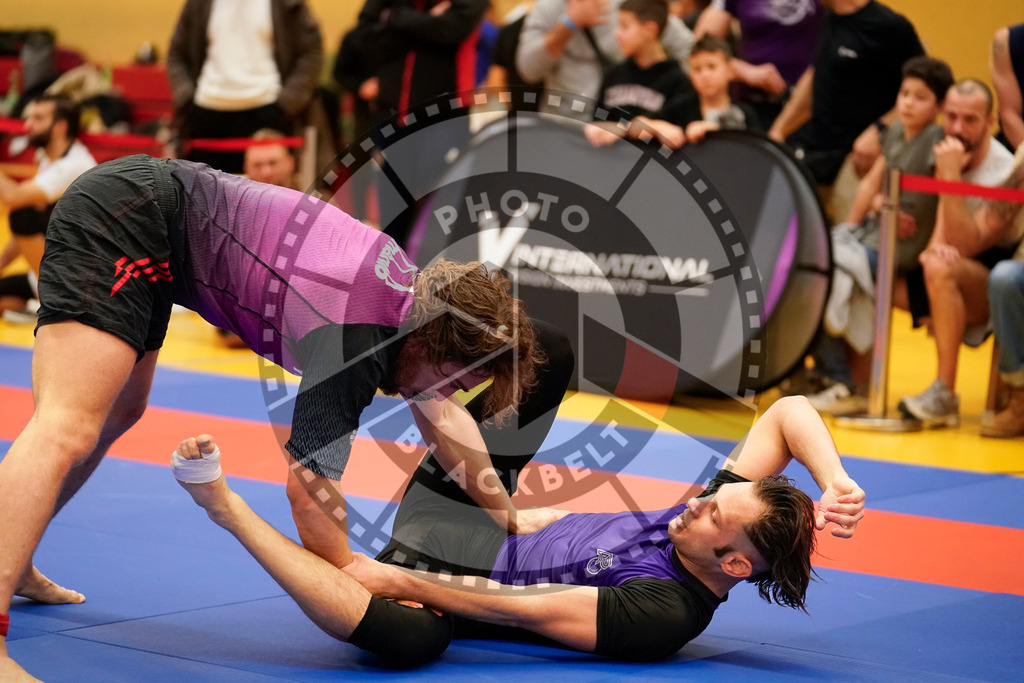 20240203PBB10050 | Fighters compete during the Brazilian Jiu-Jitsu Championship of the AJP Tour in Maintal by Frankfurt am Main, Germany, on February 2, 2024.
