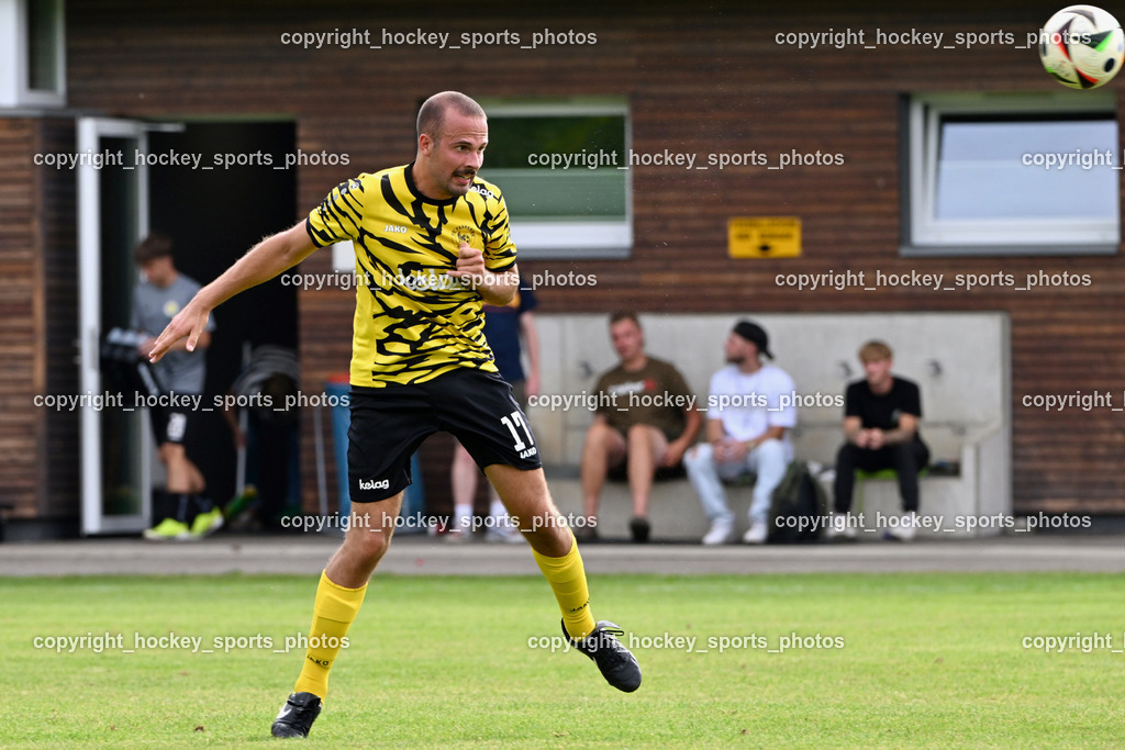 FC Faakersee vs. Union Matrei | #17 Matteo Scheucher FC Faakersee, FC Faakersee vs. Union Matrei, FC Faakersee vs. Union Matrei am 18.08.2024 in Finkenstein (Sportplatz Faakersee), Austria, (Photo by Bernd Stefan)