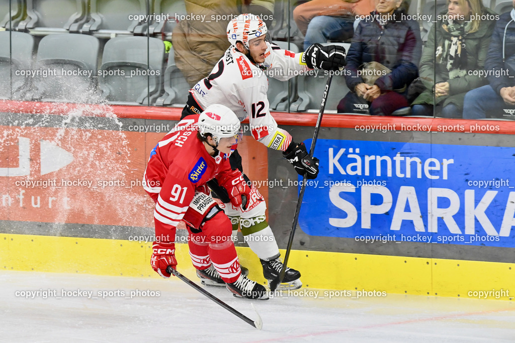 EC KAC Future Team vs. Rittner Buam 16.11.202 | #91 Sunitsch Marco, #12 Prast Jakob