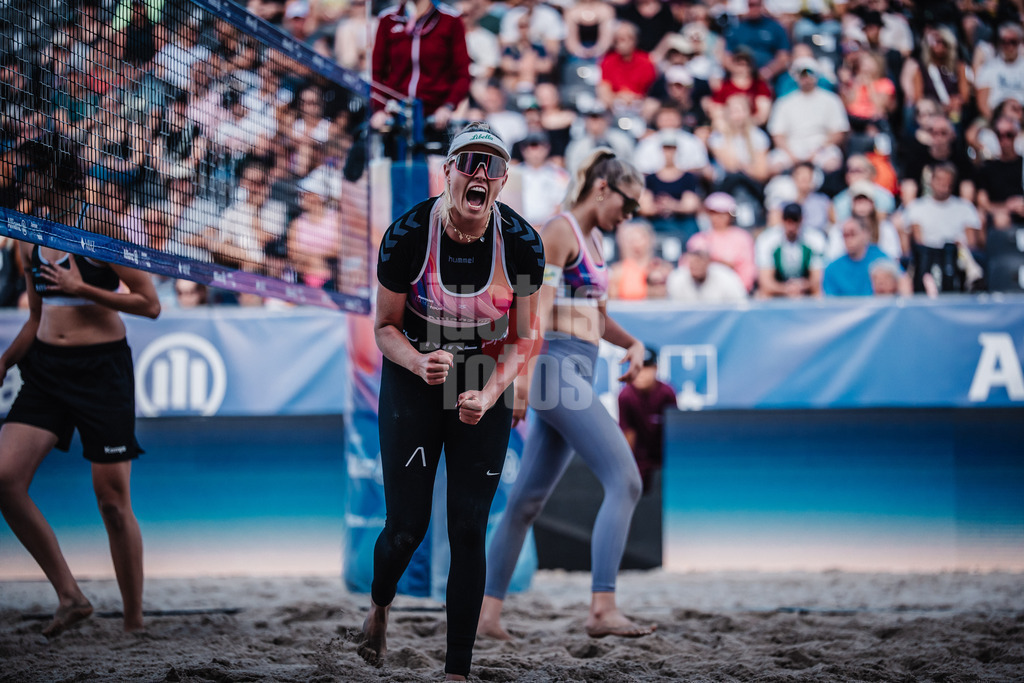 Beachvolleyball | Frauen | Deutsche Meisterschaften 2025 Timmendorfer Strand | 05.09.2025 | Chenoa Christ jubelt