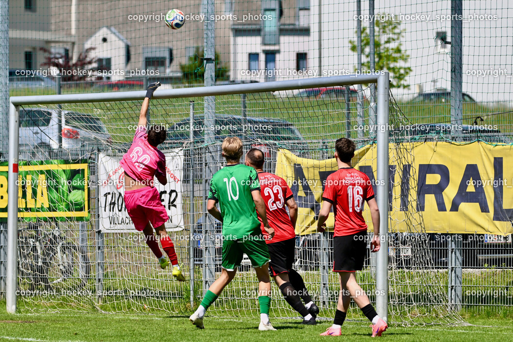 SC Landskron vs. SV Falle Maria Gail | #69 Oliver Cosic SV Maria Gail, #10 Jonas Steinwender SC Landskron, #23 Klemen Velic SV Maria Gail, #16 Andrija Stoimenov SV Maria Gail, SC Landskron vs. SV Falle Maria Gail, SC Landskron vs. SV Falle Maria Gail am 17.05.2026 in Villach (Sportanlage Landskron), Austria, (Photo by Bernd Stefan)