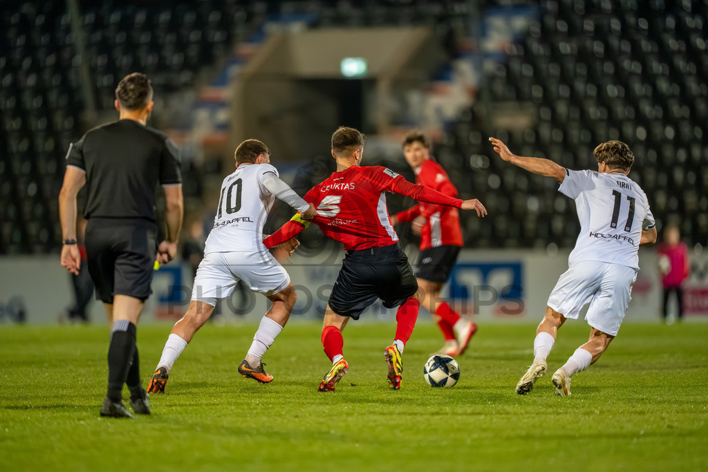 SG Sonnenhof Grossaspach vs. TSV Steinbach Haiger, Fussball, Regionalliga Suedwest, 25. Spieltag, 20.03.2026 | Volkan Celiktas (SG Sonnenhof Großaspach, #05),SG Sonnenhof Grossaspach vs. TSV Steinbach Haiger, Fussball, Regionalliga Suedwest, 25. Spieltag, 20.03.2026Foto: photosbyphips/Philip Ziegler