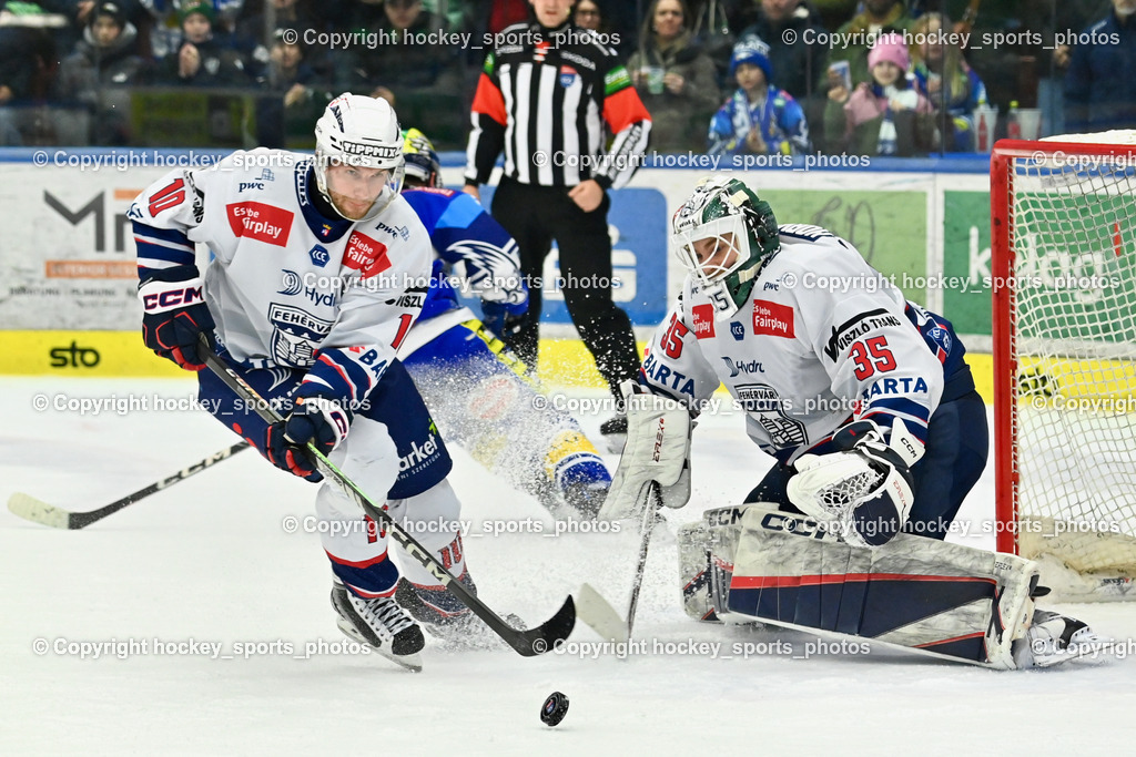 EC IDM Wärmepumpen VSV vs. Hydro Fehervar AV19  | #10 Bartalis Istvan HYDRO FEHERVAR, #35 Horvath Dominik HYDRO FEHERVAR, EC IDM Wärmepumpen VSV vs. Hydro Fehervar AV19 , EC IDM Wärmepumpen VSV vs. Hydro Fehervar AV19  am 01.01.2025 in Villach (Stadthalle Villach), Austria, (Photo by Bernd Stefan)