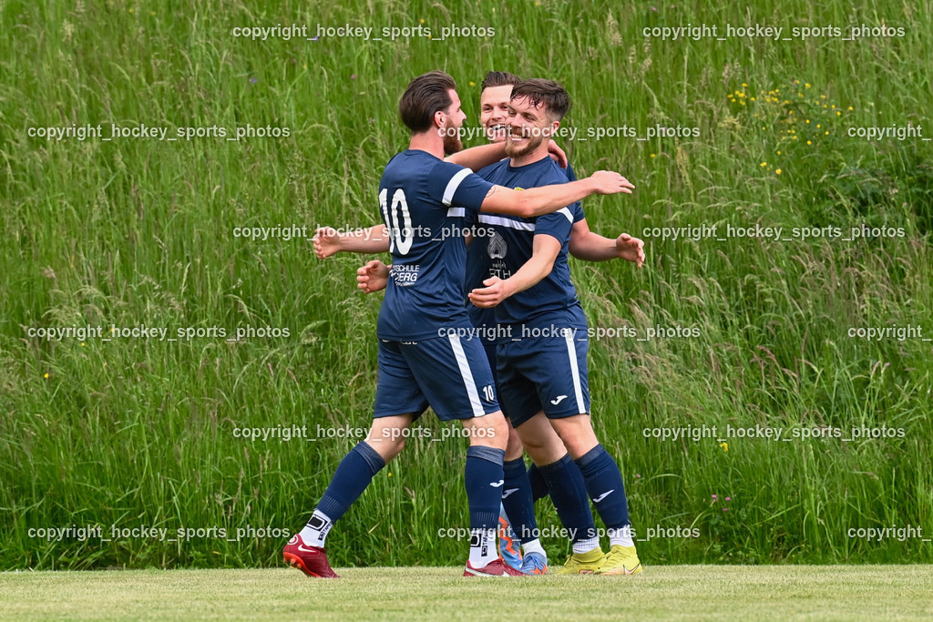 SV Malta vs. SV Rapid Feffernitz 3.6.2023 | Jubel SV Malta, #10 Philip Bernd Aschbacher, #21 Gregor Dorniz, #22 Patrick Christian Jury