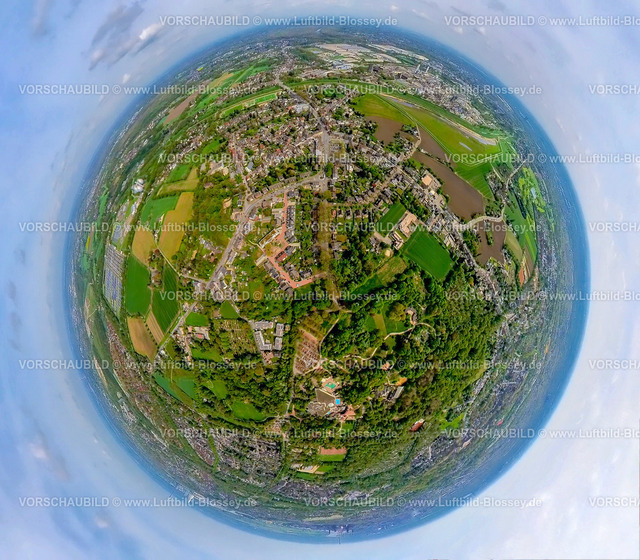 Oberhausen240490116Holten | Luftbild, Wohngebiet Ortsansicht Ortsteil Holten, Waldgebiet und grüne Bäume, Oberhausen, Rheinland, Ruhrgebiet, Nordrhein-Westfalen, Deutschland