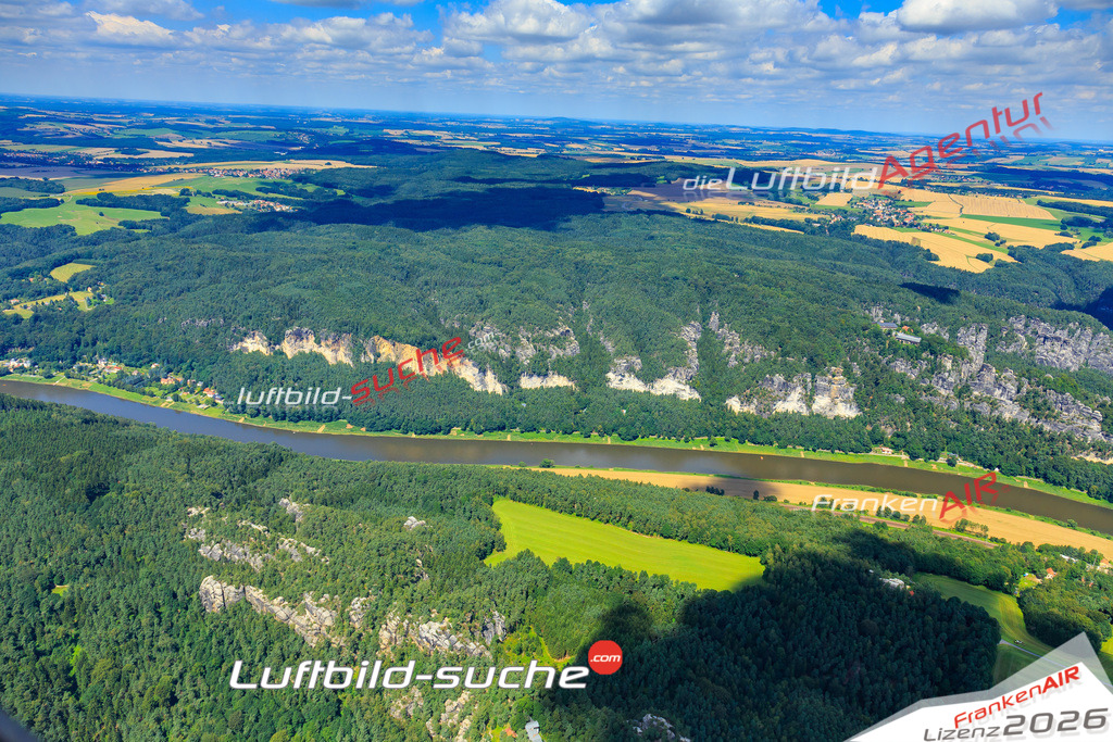 Die Luftaufnahme Bastei - Rathen wurde vom UL-Flugzeug (keine Drohne) aus fotografiert.Hohe Druck- Auflösung-die Geschenkidee!