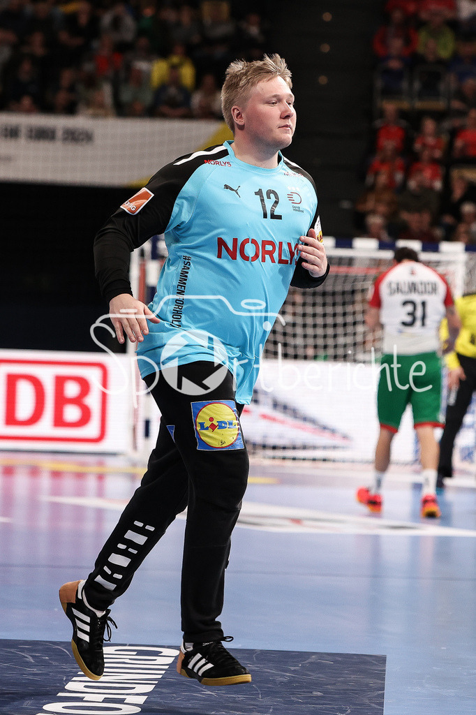 Dänemark - Portugal | Keeper Emil NIELSEN (DEN #12) in Aktion / Freisteller / Einzelfoto
