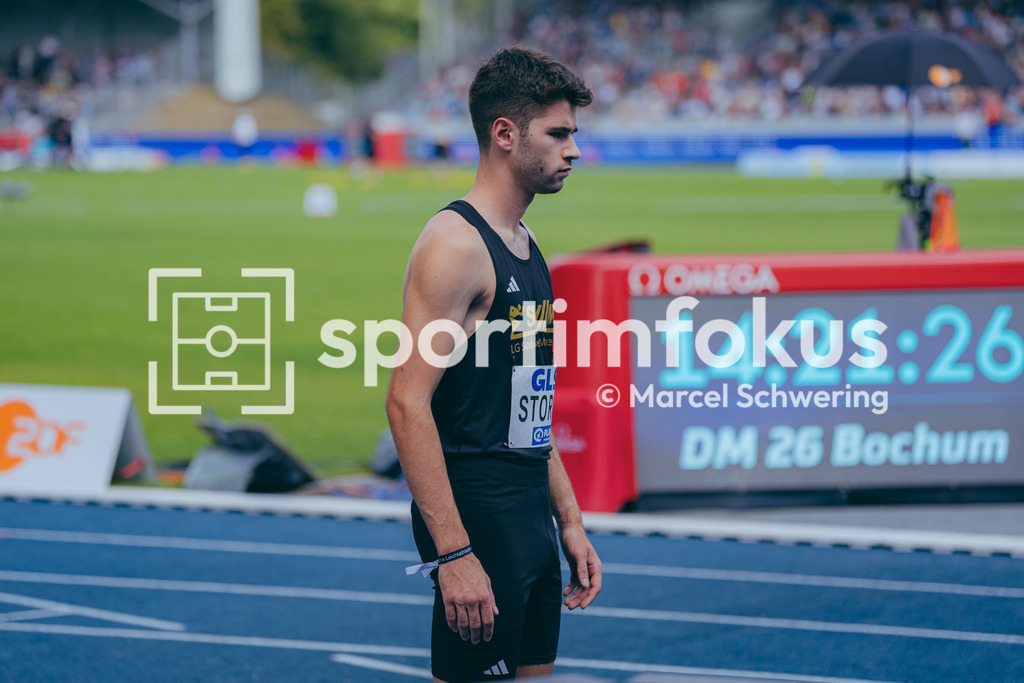 Deutsche Meisterschaften der Frauen und Männer 2026 | Jonas Storch, LG Stadtwerke München, 800-Meter-Lauf, Halbfinale, Deutsche Meisterschaften der Frauen und Männer 2026, Lohrheidestadion Bochum-Wattenscheid, 25.07.2026. Foto: Marcel Schwering / sportimfokus - Realisiert mit Pictrs.com