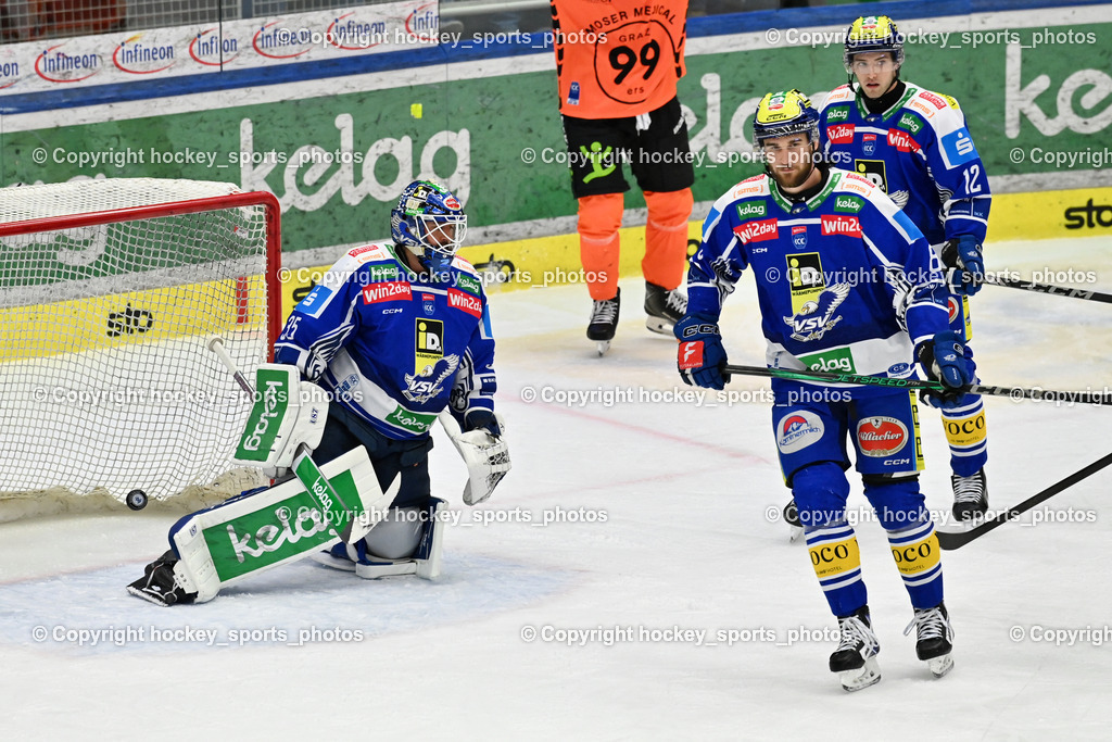 EC IDM WÄRMEPUMPEN VSV vs. MOSER MEDICAL GRAZ99ERS | #35 Joe Cannata EC VSV, #8 Maximilian Rebernig EC VSV, #12 Brett Budgell EC VSV, EC IDM WÄRMEPUMPEN VSV vs. MOSER MEDICAL GRAZ99ERS, EC IDM WÄRMEPUMPEN VSV vs. MOSER MEDICAL GRAZ99ERS am 17.03.2026 in Villach (Stadthalle Villach), Austria, (Photo by Bernd Stefan)