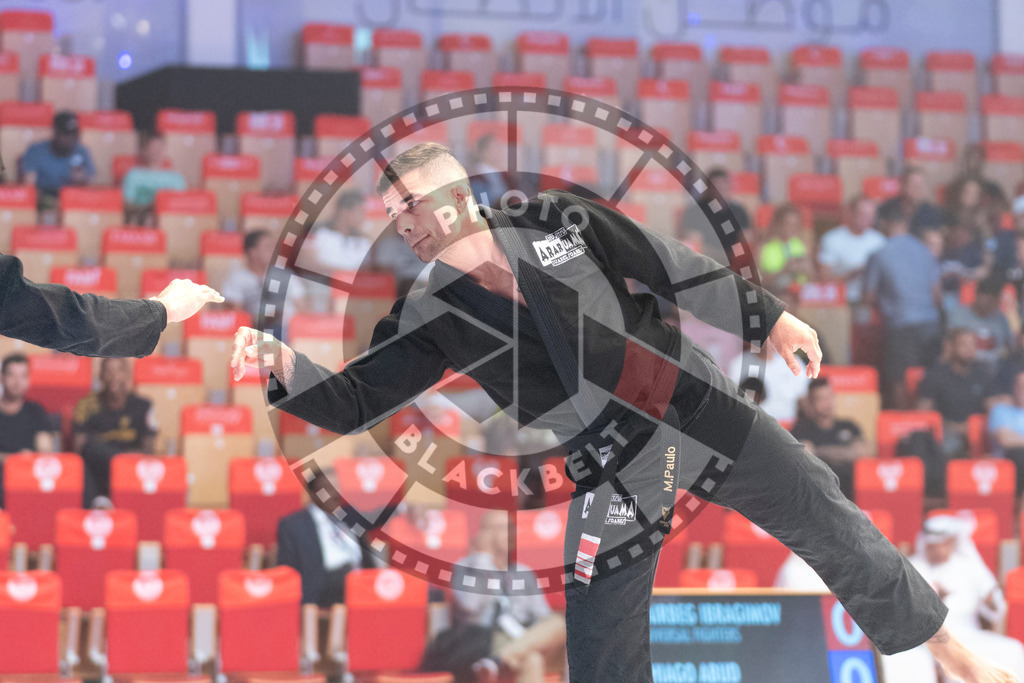 20231107PBB3646 | Fighters compete during the AJP World Master Championship in the Mubadala Arena in Abu Dhabi, Arab United Emirates, on November 7, 2023.