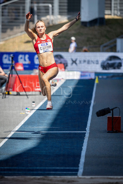 Deutsche Leichtathletik-Meisterschaften; Bochum-Wattenscheid, 25.07.2026 | Charlotte Grimm (SV Eintracht Nordhorn) beim Dreisprung; Deutsche Leichtathletik-Meisterschaften am 25.07.2026 im Lorheide-Stadion, Bochum-Wattenscheid (Nordrhein-Westfalen).