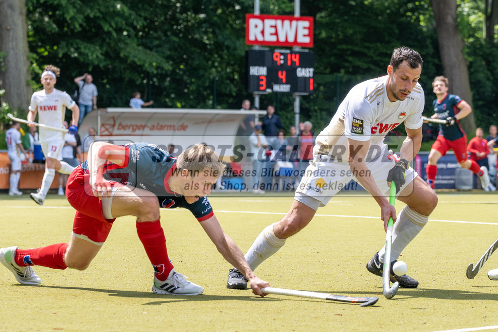 SFE_20230521_0127 | 1. Bundesliga Hockey Viertelfinale 3 Herren Rot-Weiss Köln - Berliner HC am 21.05.2023 in Köln (KTHC Stadion Rot-Weiss Köln Tennis and Hockey Club), Photo: Stephan Fehrmann 2023 (Sports-Gallery),Elian Mazkour ( Rot-Weiss Köln #26 )