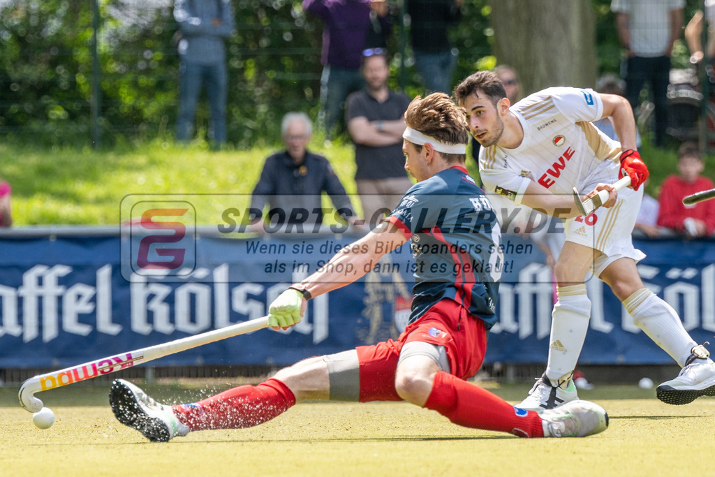 SFE_20230521_0146 | 1. Bundesliga Hockey Viertelfinale 3 Herren Rot-Weiss Köln - Berliner HC am 21.05.2023 in Köln (KTHC Stadion Rot-Weiss Köln Tennis and Hockey Club), Photo: Stephan Fehrmann 2023 (Sports-Gallery),Elian Mazkour ( Rot-Weiss Köln #26 )