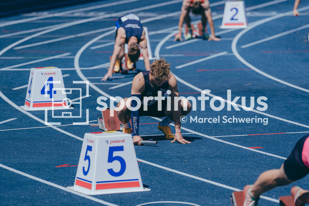 Deutsche Meisterschaften U20 / U16 2026 | Marcel Drews, Berlin Athletics Capital Club, 139, 4x100-Meter-Staffel, Deutsche Meisterschaften der U20 &amp; U16 2026, Lohrheidestadion Bochum-Wattenscheid, 10.07.2026. Foto: Marcel Schwering / sportimfokus - Realisiert mit Pictrs.com