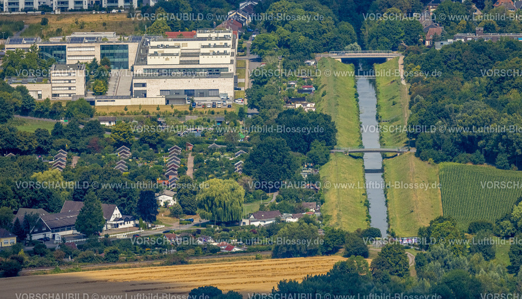 Hamm250701979Mitte | Luftbild, Fluss Ahse Höhe Burghügel Mark, Teilansicht Hochschule Hamm-Lippstadt, Mitte, Hamm, Ruhrgebiet, Nordrhein-Westfalen, Deutschland