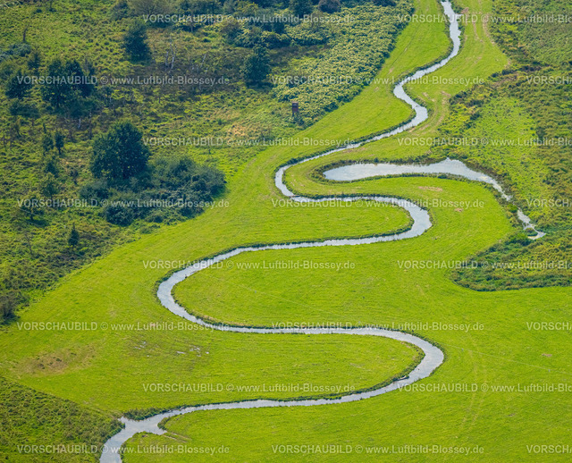 Froendenberg230901752 | Luftbild, Flussmäander Kiebitzwiese mit Fischtreppe, Fröndenberg, Fröndenberg, Ruhrgebiet, Nordrhein-Westfalen, Deutschland