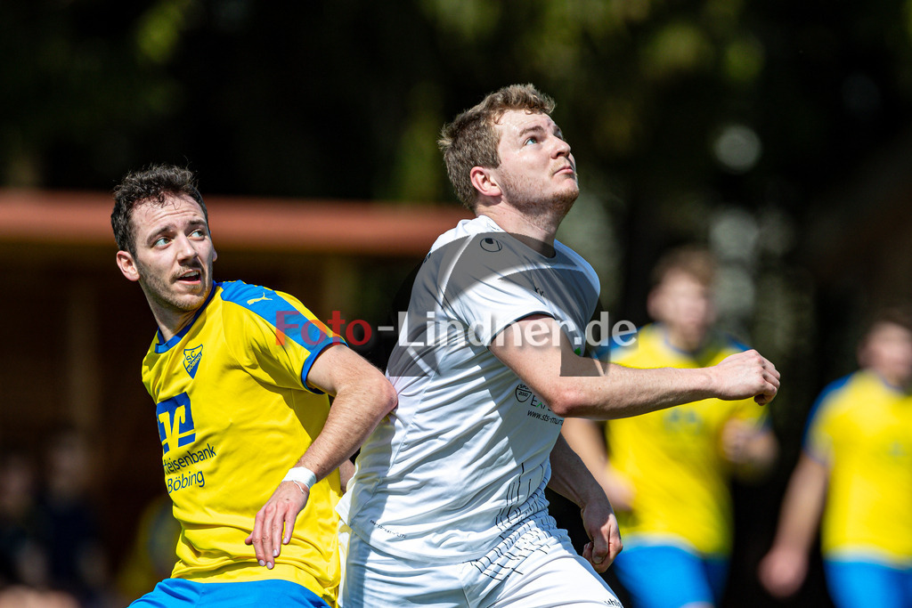 SC Böbing vs SG SV Eberfing/SV Söchering | Abstiegs Qualifikationsrunde A-Klasse Gruppe P, SC Böbing vs SG SV Eberfing/SV Söchering, 20240414,
Duell zwischen Stefan NEBL (SVES 8) und David KEßLER (SCB 10),
2024-04-14 in Böbing (Sportplatz Böbing)
8 Stefan NEBL (SVES 8), 10 David KEßLER (SCB 10)
Copyright: WolfgangxLindner foto-lindner.de