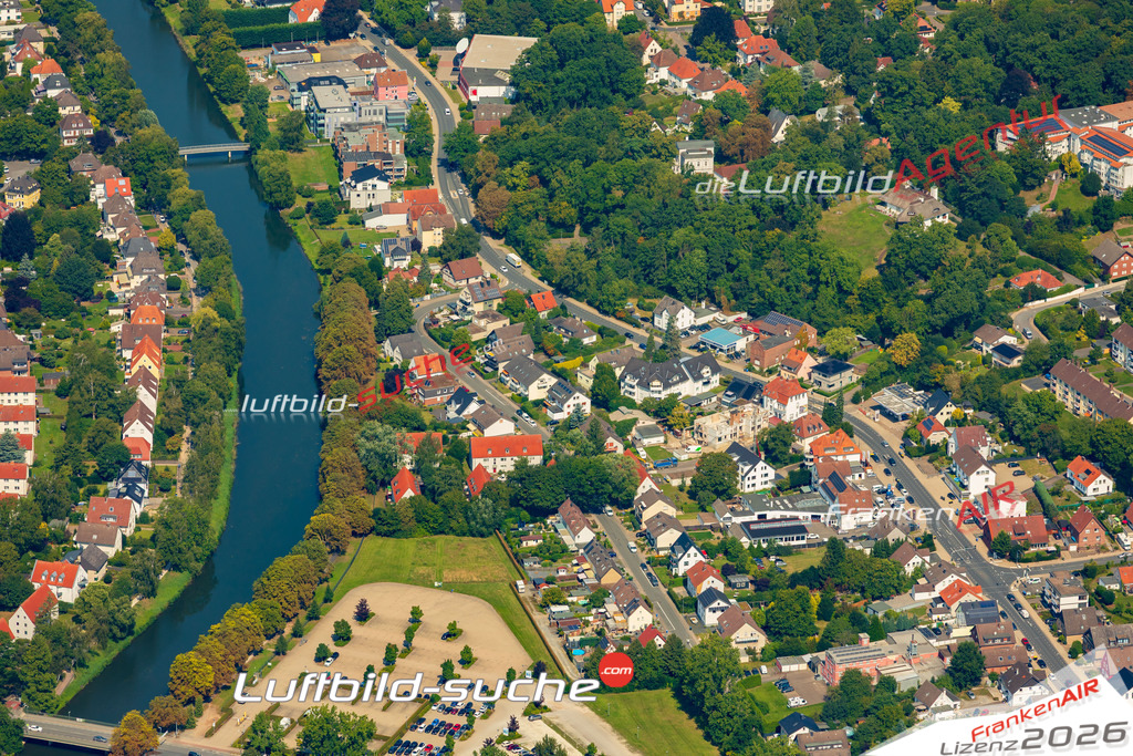Friedenstal Herford Bild- Das Luftbild wurde 2025 vom UL-Flugzeug heraus erstellt ( keine Drohne bzw. Drohnenaufnahme ) - Hochauflösende Luftaufnahme -Nicht vergleichbar mit Google Maps oder Satelittenbilder- Die Geschenkidee !Mit Lizenz und Bildrechte bestellbar - CC