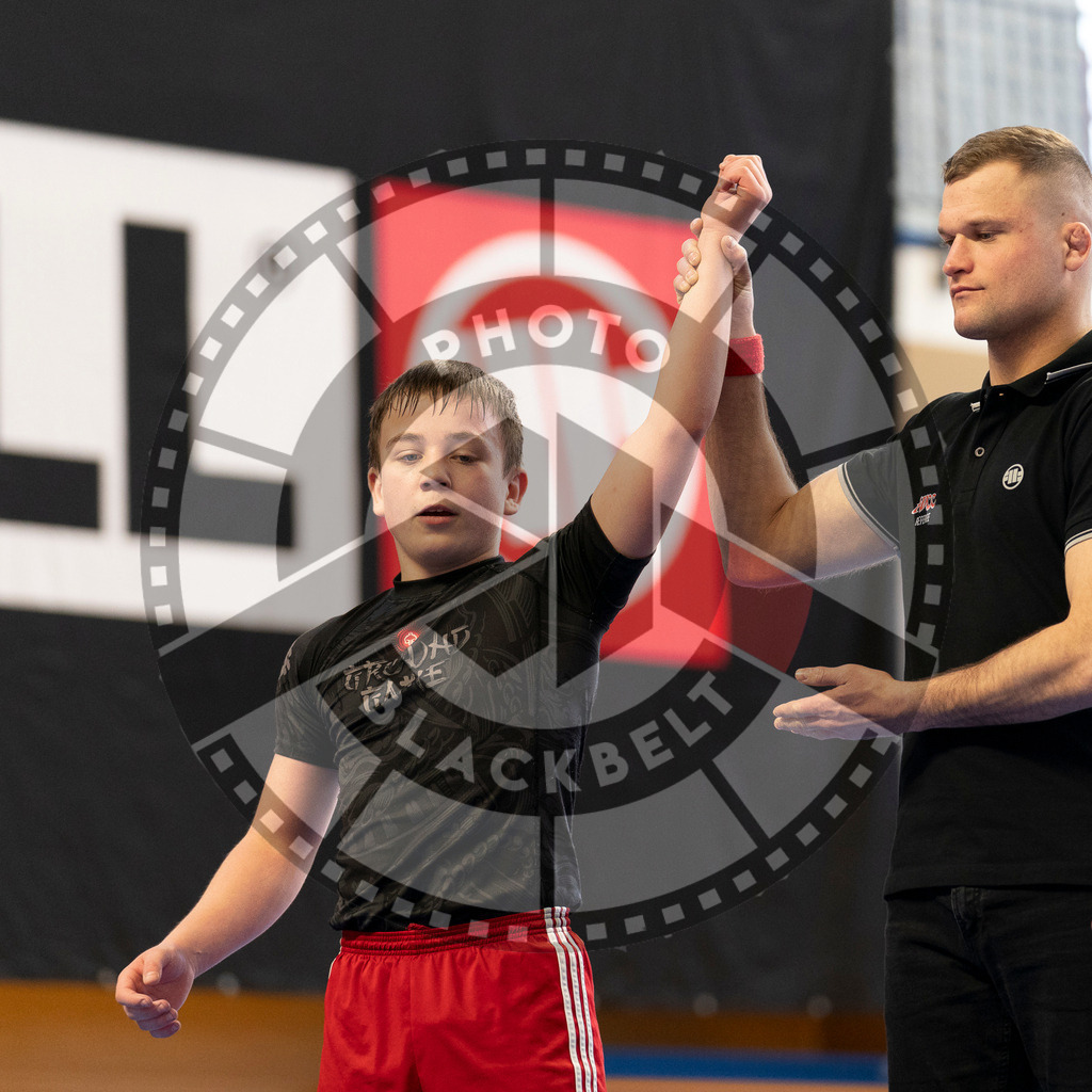 20240316PBB2235 | Athletes compete during the ADCC Eastern European Open grappling Competition in Poznan, Poland, on March 16, 2024.